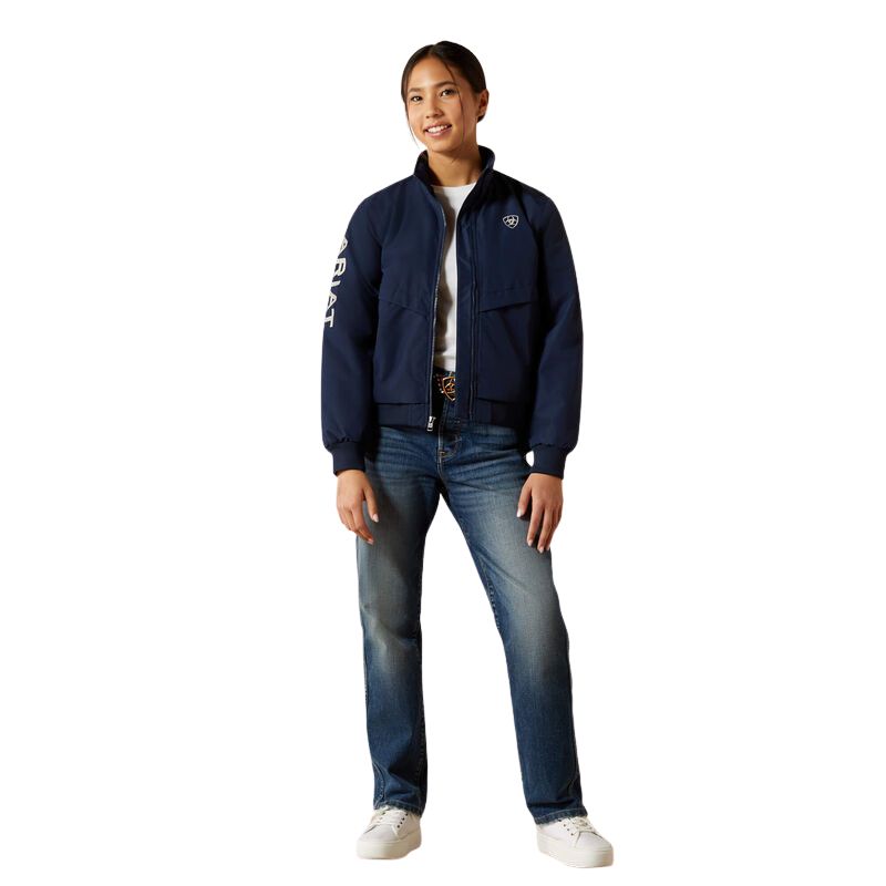 Ariat Youth Stable 2.0 Insulated Jacket In Navy - Open
