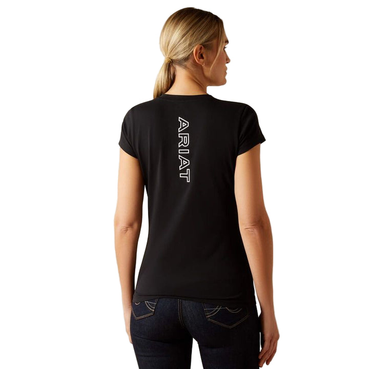 Ariat BV Logo T-Shirt In Black - Rear
