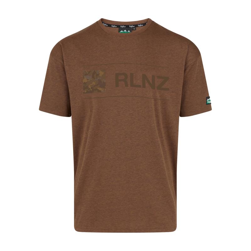 Ridgeline Basis T-Shirt in Ochre Marl
