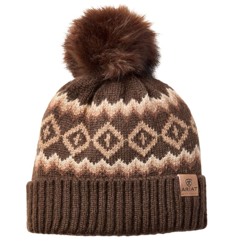 Ariat Bristol Beanie In Chocolate Brown