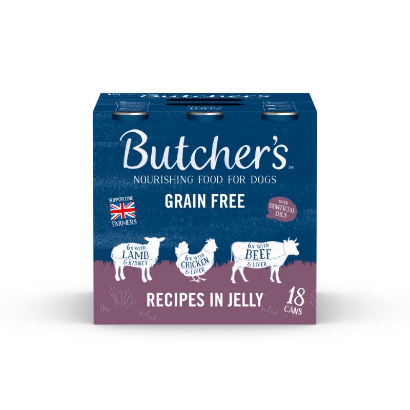 Butcher's Meaty Dog Food In Jelly Front