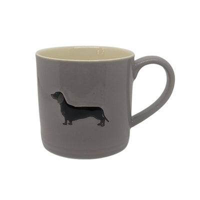 Ceramic Grey Dachshund Mug