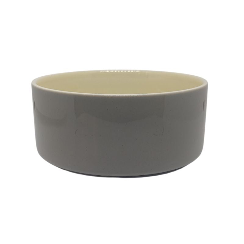 Ceramic dog food bowl by Bailey & Friends Back