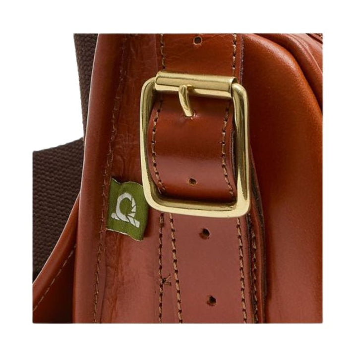 Chatham Premium Pull Up Leather Cartridge Bag In Chestnut - Buckle