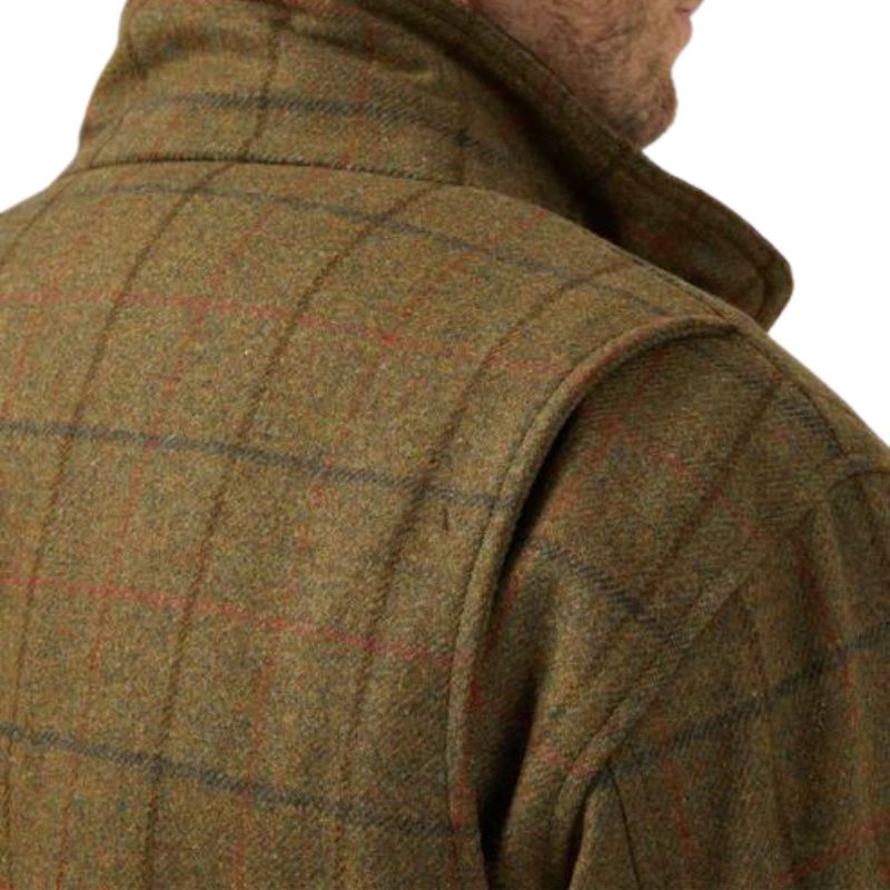 Combrook shooting field coat Back Close Up