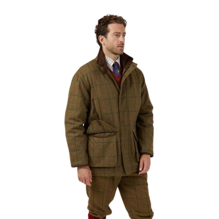 Combrook Men's Tweed Shooting Field Coat in Thyme Side
