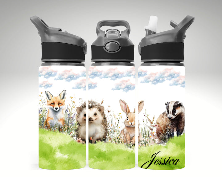 Personalised Country Animals Water Bottle