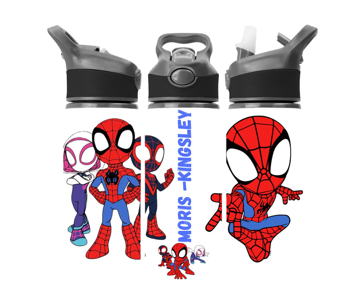 Spidey and friends water bottle