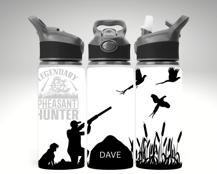 Personalised Pheasant Hunter Water Bottle
