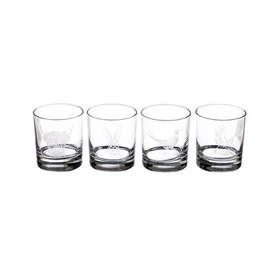 Country Animals Tumblers (Set of 4) by The Just Slate Company