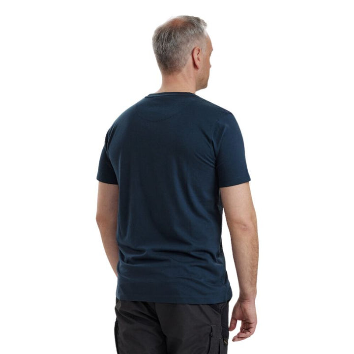 Deerhunter Dark Blue Nolan T-Shirt Back Model