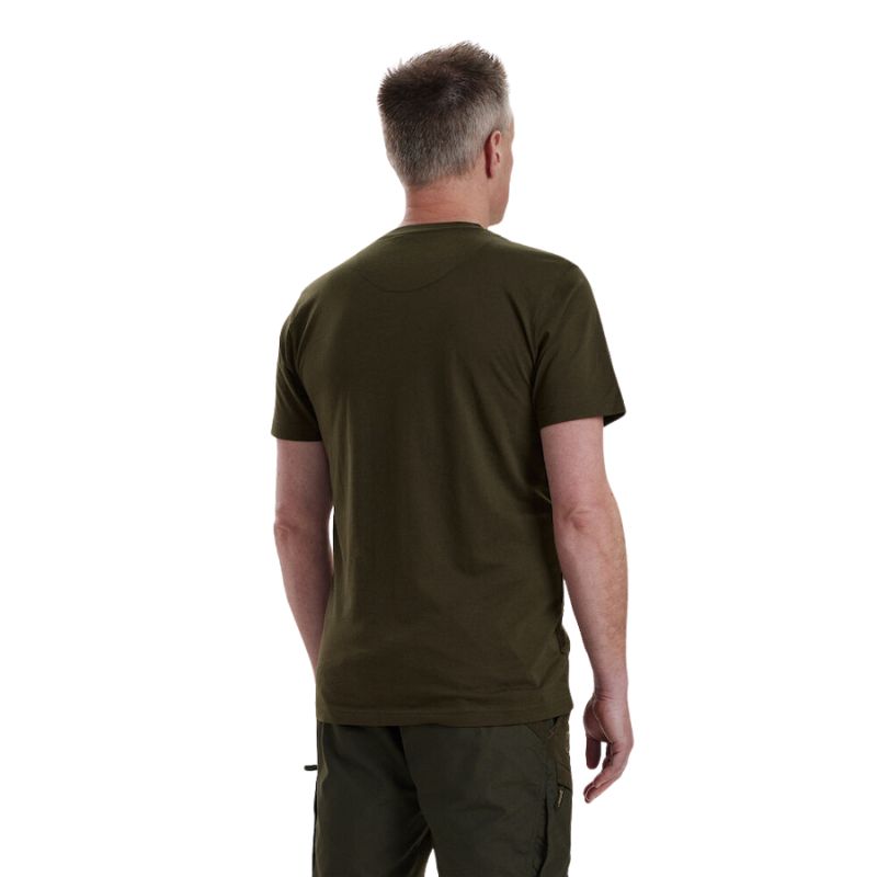 Deerhunter Deep Green Nolan T-Shirt Back Model