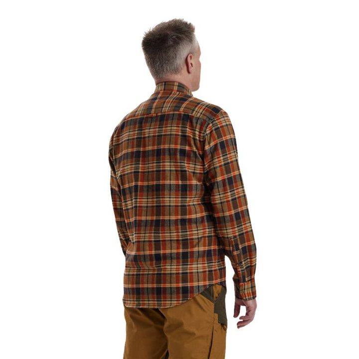 Deerhunter Hektor Shirt Orange Check Model Back