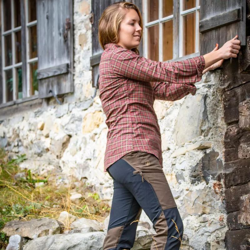Deerhunter Lady Ava Shirt In Red Check Lifestyle