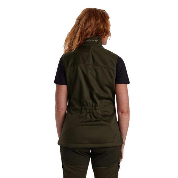 Deerhunter Lady Excape Softshell Waistcoat Model Back