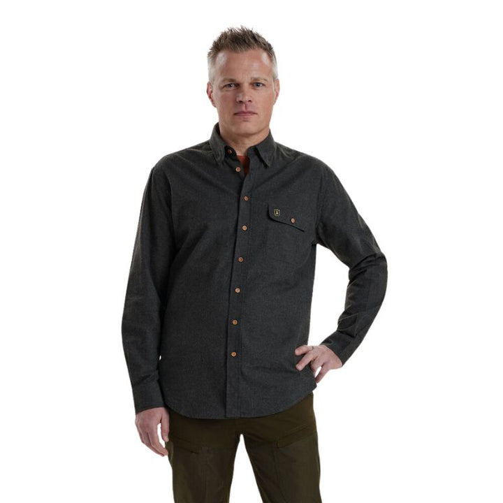 Deerhunter Liam Shirt in Ink Black Front Model