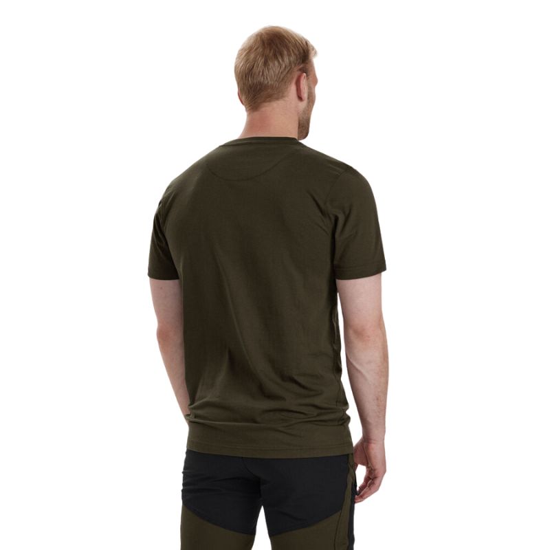 Deerhunter Logo T-Shirt in Fallen Leaf Back Model