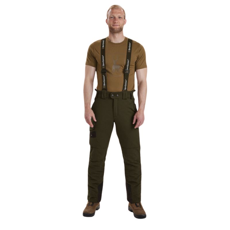 Deerhunter Muflon Trousers in Art Green Front Model