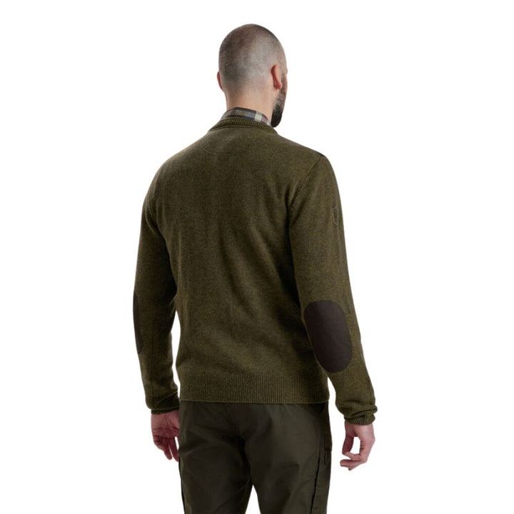 Deerhunter Sheffield Knit V-Neck Jumper Back Model