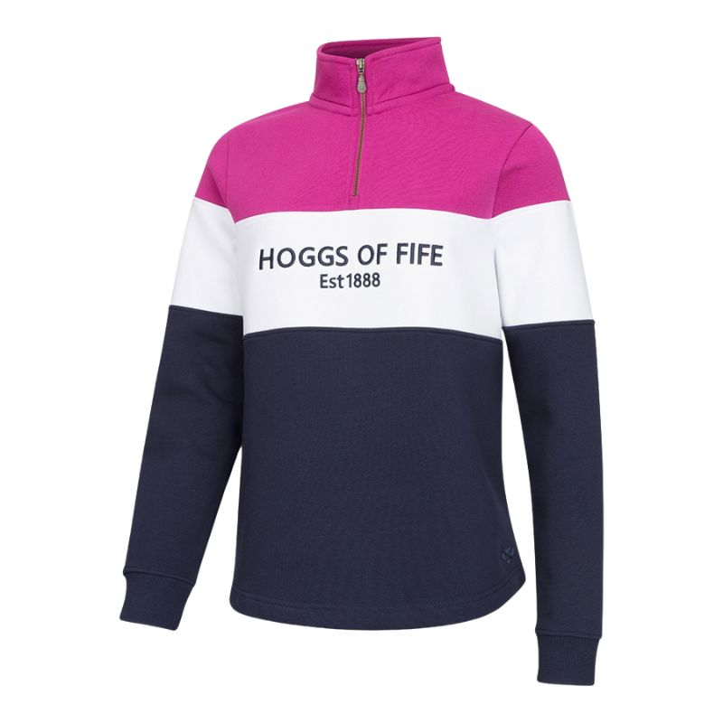 Hoggs Of Fife Dumfries 1888 Ladies Quarter Zip Sweatshirt.
