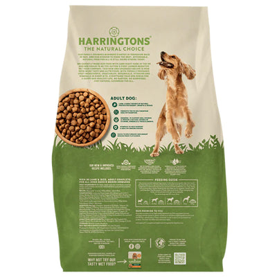 Harringtons Complete Dry Dog Food Rich in Lamb & Rice 15kg Back
