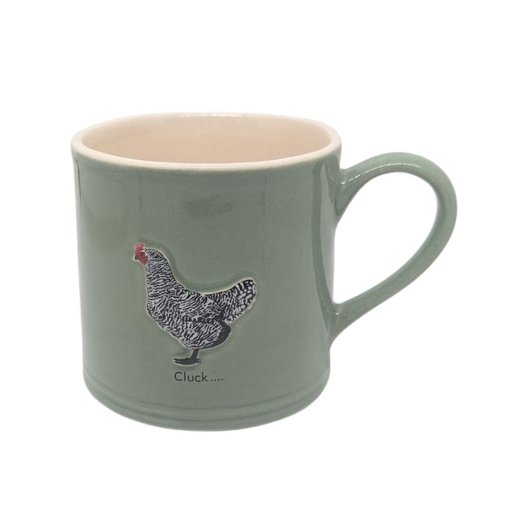 Hen Mug 250ml in Green by Bailey & Friends