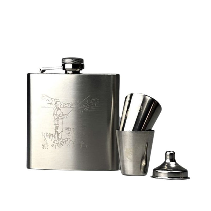 Selbrae House Hip Flask & Cup Set - Fishing