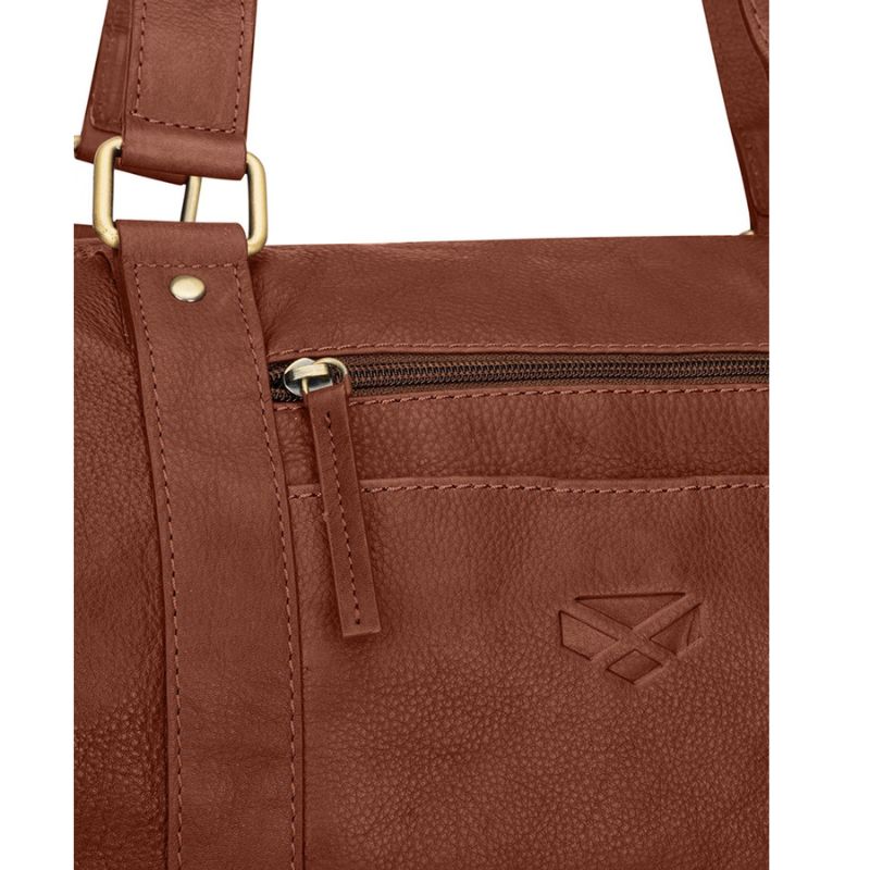 Monarch Leather Handbag In Whiskey