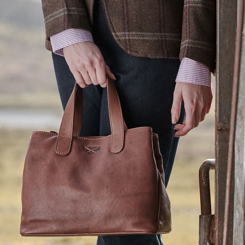 Monarch Leather Handbag In Whiskey