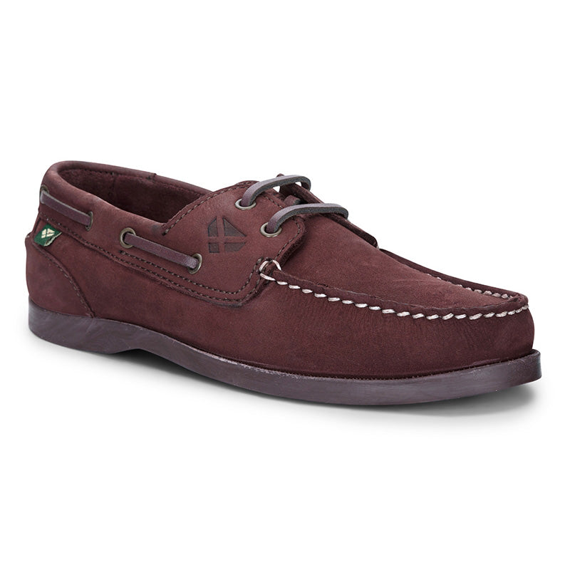 Hoggs of Fife Mull Ladies Deck Shoe in Merlot