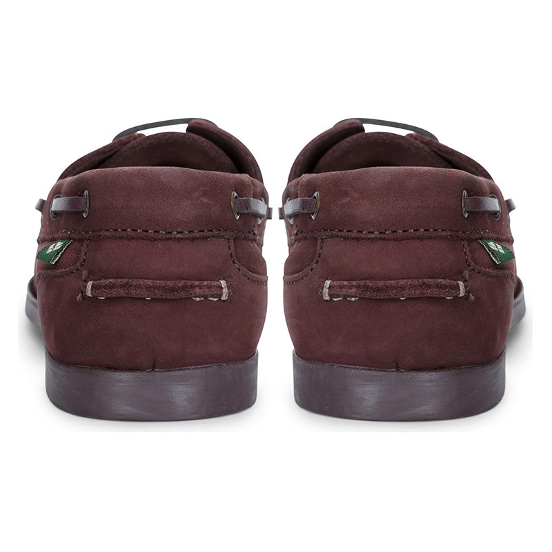 Hoggs of Fife Mull Ladies Deck Shoe in Merlot Back