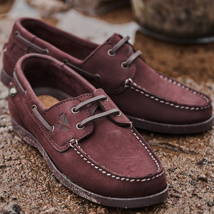 Hoggs of Fife Mull Ladies Deck Shoe in Merlot Use