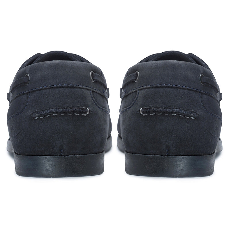 Hoggs of Fife Mull Ladies Deck Shoe in Midnight Navy Back