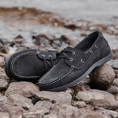 Hoggs of Fife Mull Ladies Deck Shoe in Midnight Navy Use