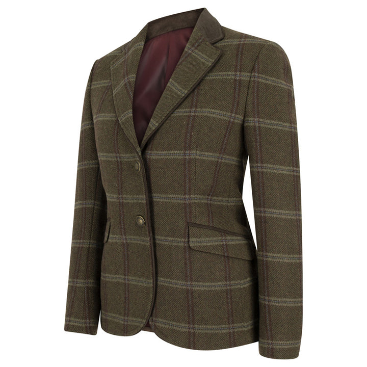 Hoggs of Fife Musselburgh Ladies Tweed Hacking Jacket in Bracken Tweed