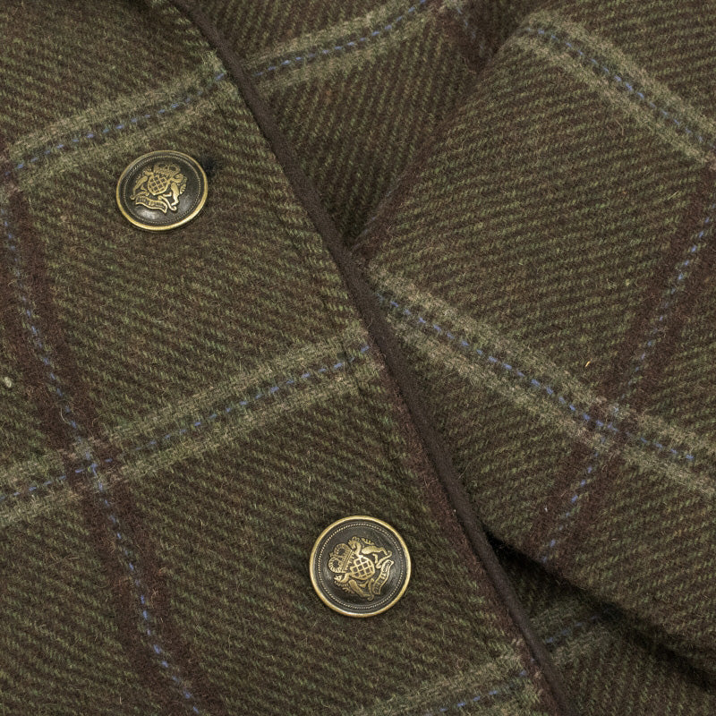 Hoggs of Fife Musselburgh Ladies Tweed Hacking Jacket in Bracken Tweed Close.jpg