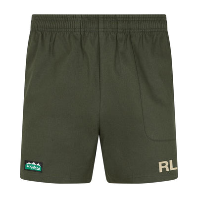 Ridgeline Unisex Hose Down Shorts in Olive Front