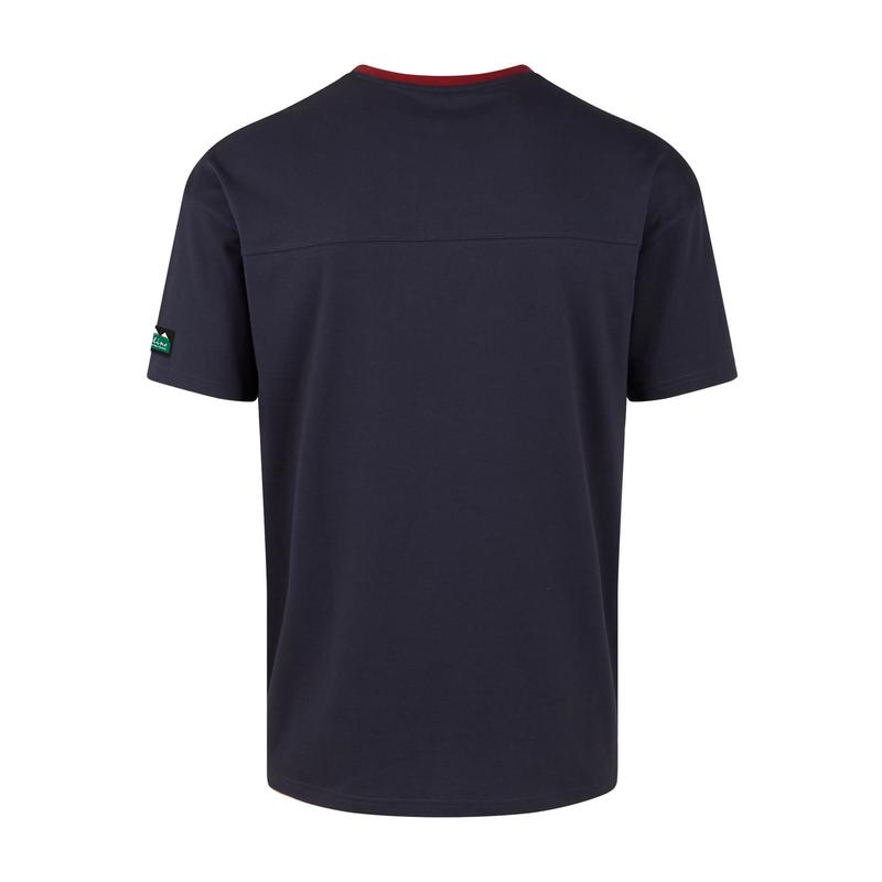 Ridgeline Unisex Hose Down T Shirt In Navy Back