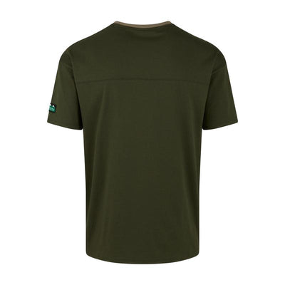 Ridgeline Unisex Hose Down T Shirt In Olive Back