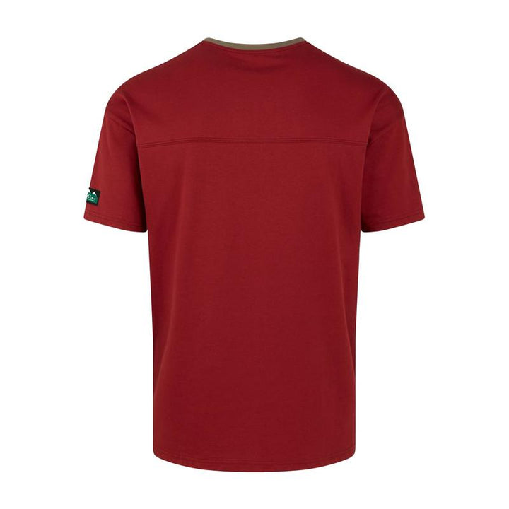 Ridgeline Unisex Hose Down T Shirt In Rhubarb Back