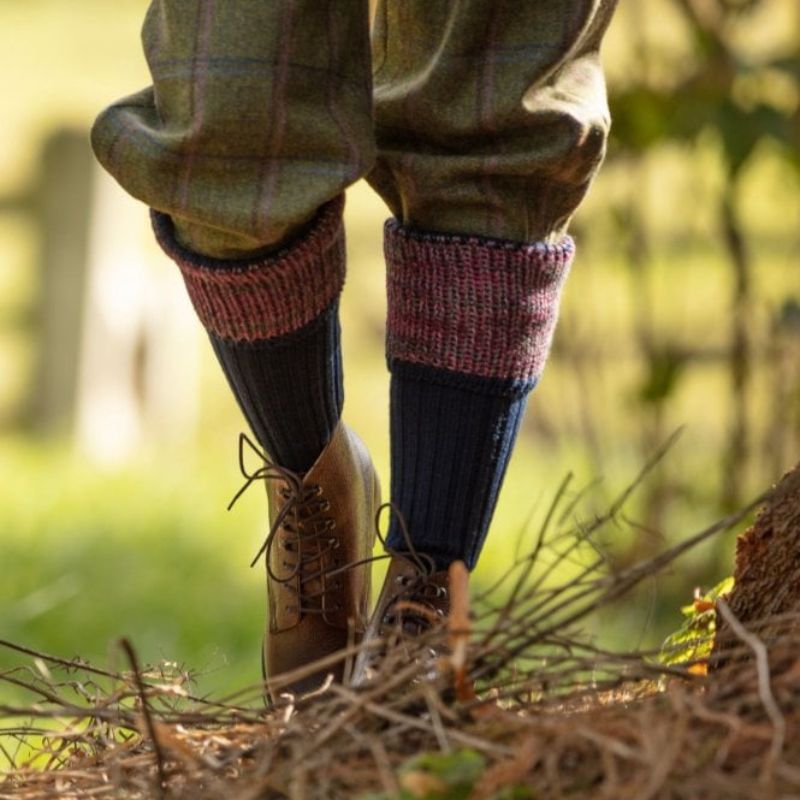 Lady Katrine Shooting Socks in Navy