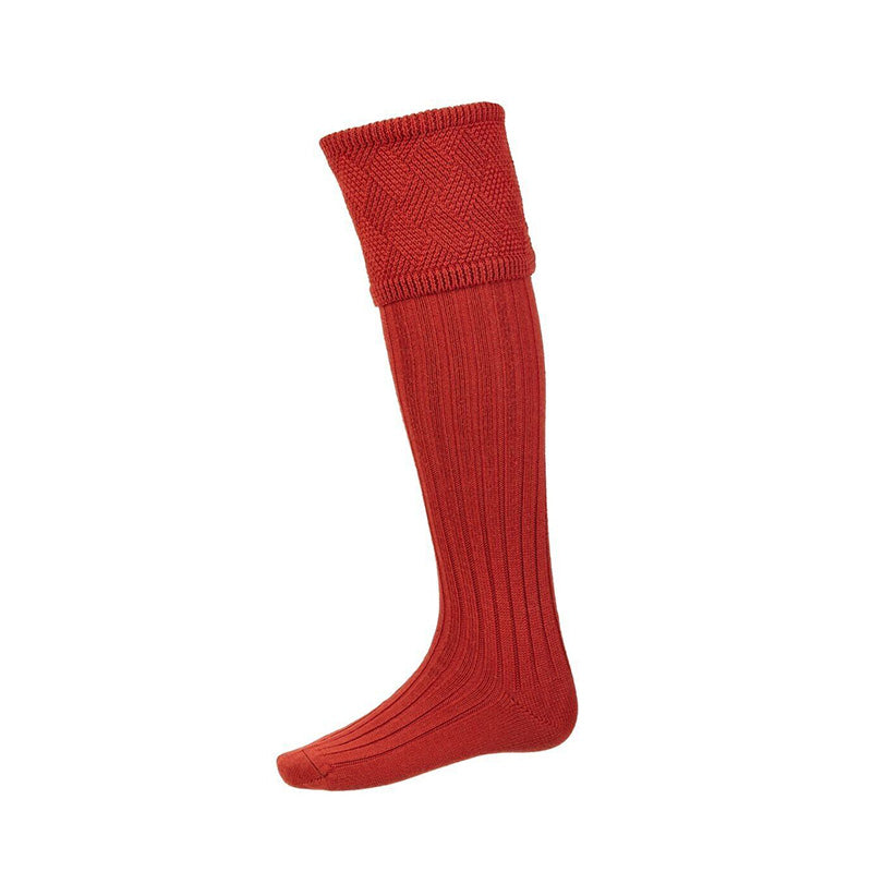 House of Cheviot Elgin Shooting Socks in Chestnut