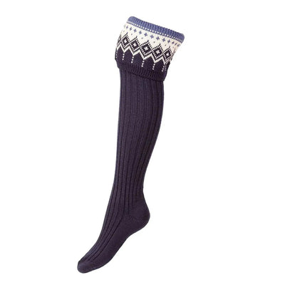 House of Cheviot Lady Iona Shooting Socks in Navy