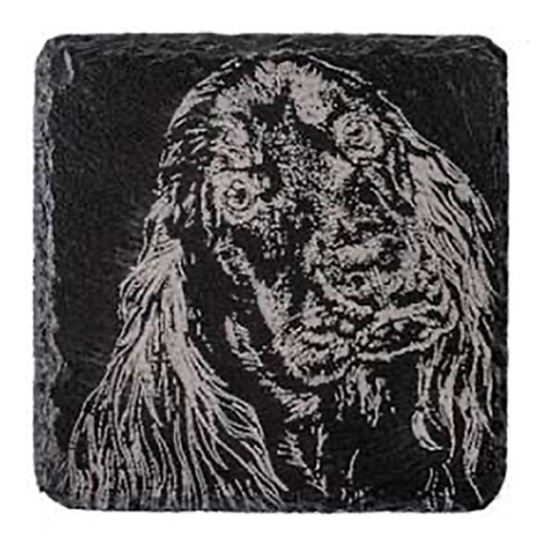 Single Spaniel Slate Coaster by The Just Slate Company