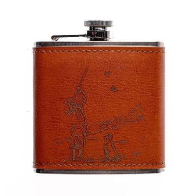Shooting Leather Hip Flask by The Just Slate Company