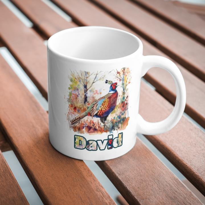 Pheasant Watercolour mug