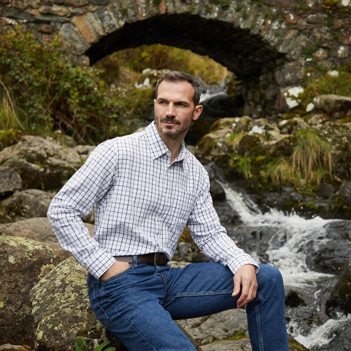 Ridgeline Mens Sedgebrook Shirt Deep Forest/Smokey Olive - Lifestyle