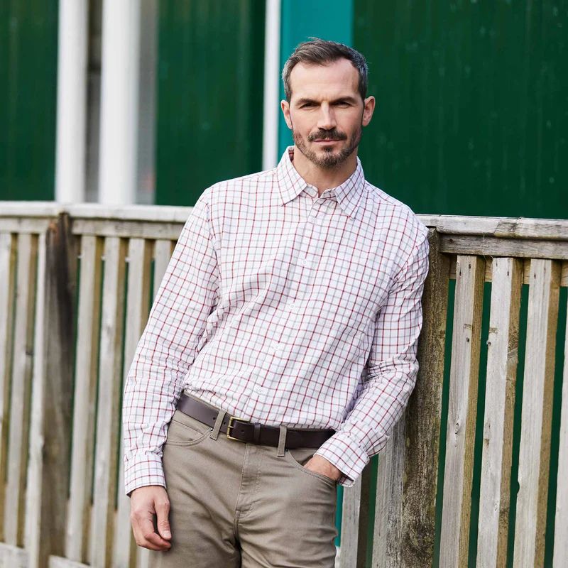 Ridgeline Mens Sedgebrook Shirt Russet/Roasted Cashew - Lifestyle