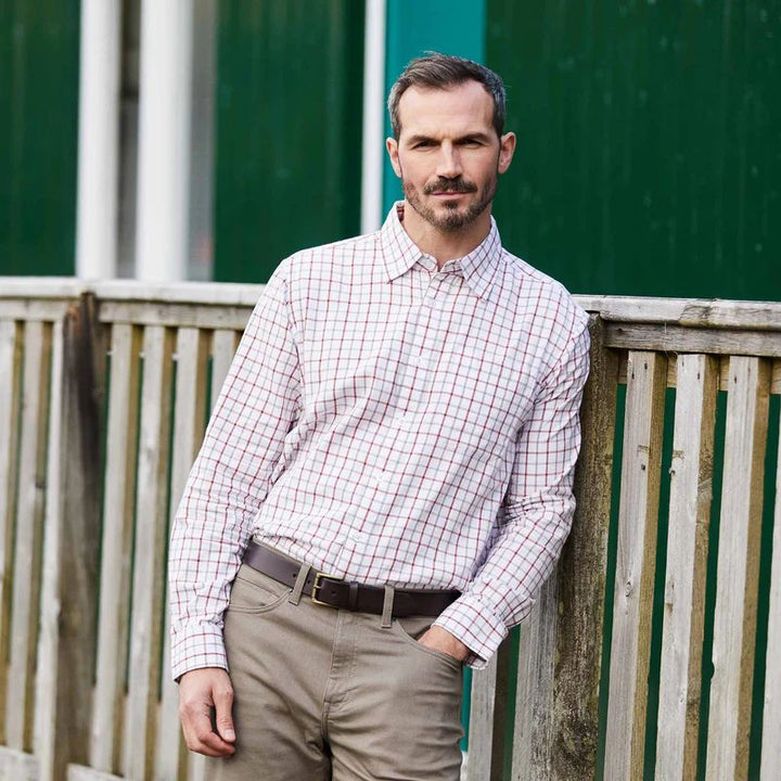 Ridgeline Mens Sedgebrook Shirt Russet/Roasted Cashew - Lifestyle