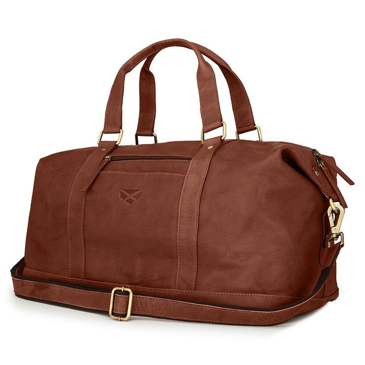 Monarch Leather Carryon Holdall In Whiskey